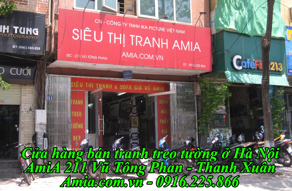 Địa chỉ bán tranh treo tường đẹp ở Hà Nội - 211 Vũ Tông Phan Cửa hàng bán tranh treo tường đẹp nhất Hà Nội AmiA 211 Vũ Tông Phan