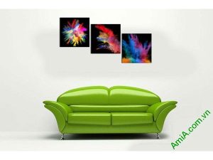 Tranh trang trí phòng khách sắc màu nghệ thuật AmiA 599-00