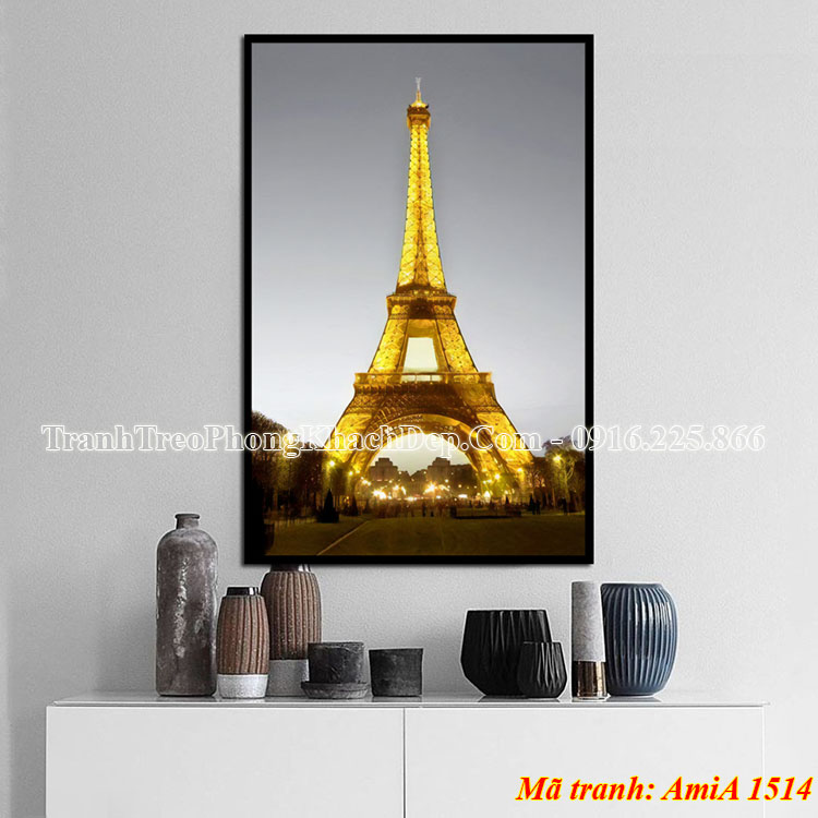 Tranh một tấm tháp Eiffel nghệ thuật AmiA 1514
